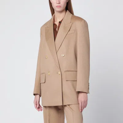 MAX MARA CREAM DOUBLE-BREASTED JACKET