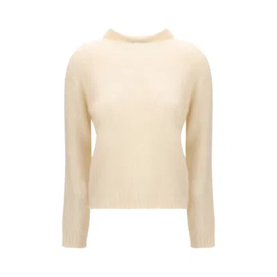 Max Mara Cream Polyamide Sweatshirt In Neutral