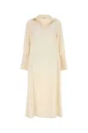 Max Mara Cream Stretch Silk Ossola Dress