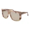 Max Mara Cream Women Sunglasses In Neutral