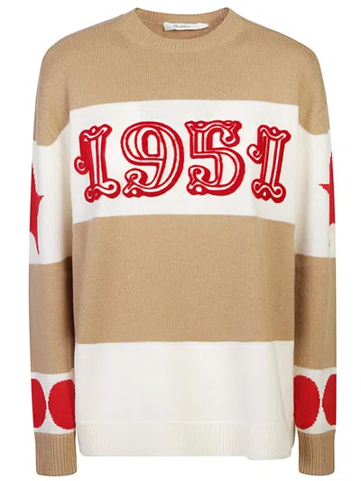 MAX MARA MAX MARA CREAM WOOL CASHMERE SWEATER