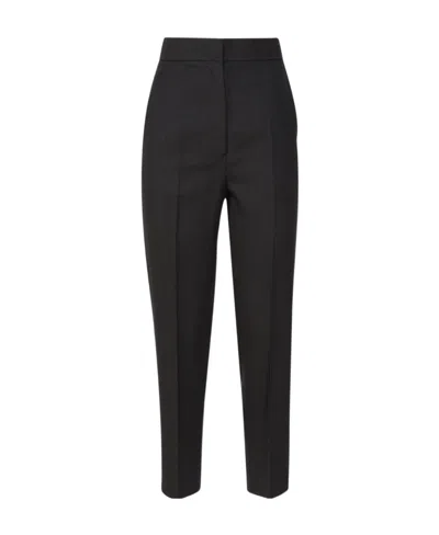 Max Mara Creased Casual Pants In Black
