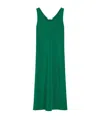 Max Mara Crêpe De Chine Dress In Green