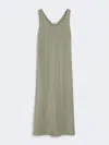 Max Mara Crêpe De Chine Dress In Green