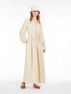 Max Mara Crepe De Chine Dress In Ivory