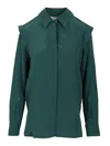 Max Mara Crêpe De Chine Shirt Shirts Green In Green