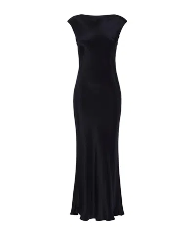 Max Mara Crepe Dress In Blue