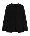 Max Mara Crepe Jersey Jacket In Black