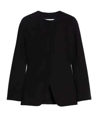 Max Mara Crepe Jersey Jacket In Black