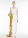 Max Mara Crepe Jersey Sleeveless Top In Optical White