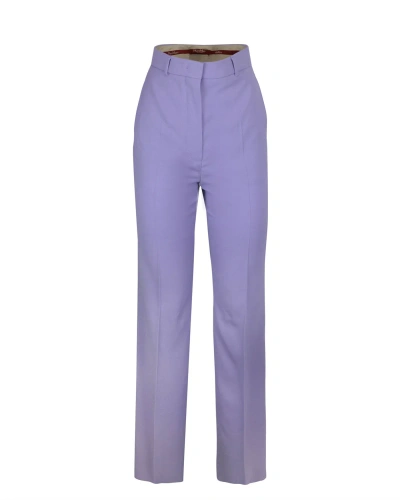 Max Mara Crepe Satin Trousers In 030