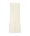 Max Mara Crepe Trousers In White