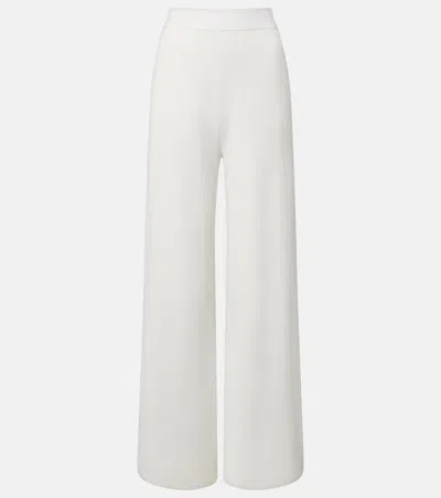 Max Mara Crêpe Wide-leg Pants In White