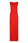 Max Mara Creso Crêpe Maxi Dress In Red