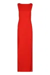 Max Mara Creso Crêpe Maxi Dress In Red