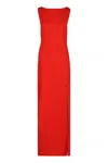 Max Mara Creso Crêpe Maxi Dress In Red