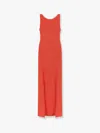 Max Mara Pianoforte Sleeveless Open-back Dress In Red