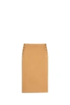 Max Mara Woman Midi Skirt Camel Size 10 Cotton In Cuoio