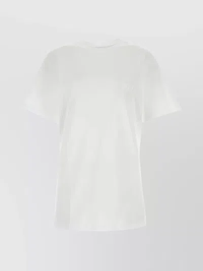 Max Mara Crew Neck Cotton T-shirt By Mango