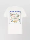 Max Mara Crew Neck Graphic Print Short Sleeves Top
