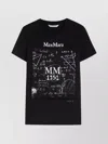 Max Mara Crew Neck Jersey T-shirt With Graphic Print