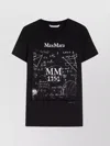 Max Mara Crew Neck Jersey T-shirt With Graphic Print