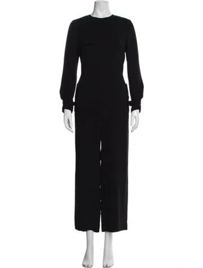 Pre-owned Max Mara Crew Neck Jumpsuit In Black