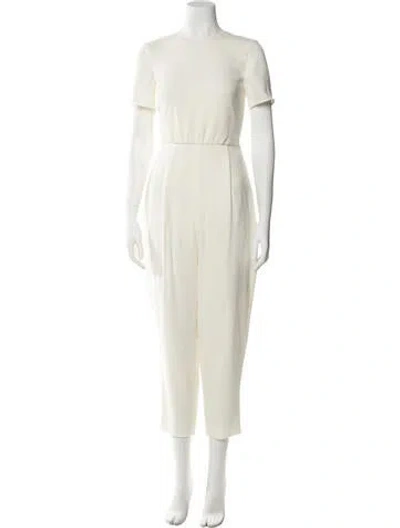 Pre-owned Max Mara Crew Neck Jumpsuit In Neutral