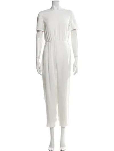 Pre-owned Max Mara Crew Neck Jumpsuit In Neutrals
