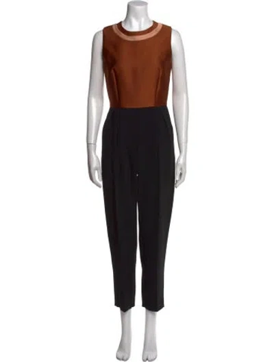 Pre-owned Max Mara Crew Neck Jumpsuit W/ Tags In Black