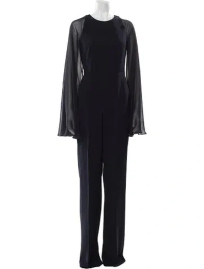 Pre-owned Max Mara Crew Neck Jumpsuit W/ Tags In Blue