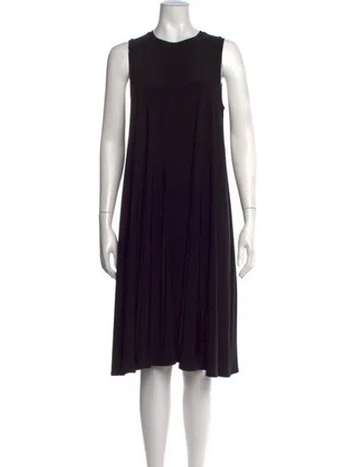 Pre-owned Max Mara Crew Neck Knee-length Dress W/ Tags In Multi