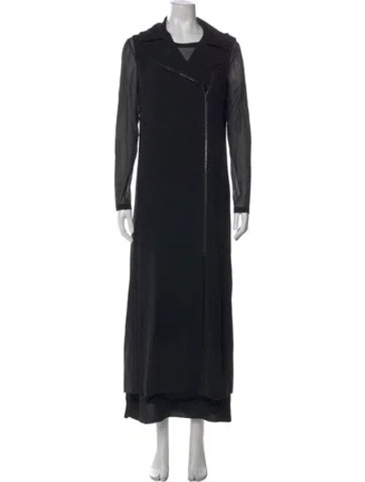 Pre-owned Max Mara Crew Neck Long Dress In Multi