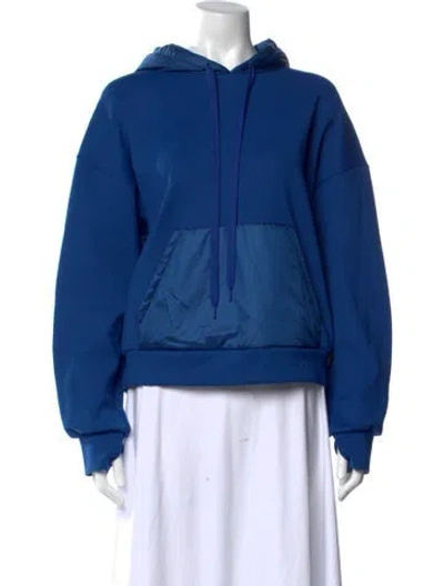 Pre-owned Max Mara Crew Neck Long Sleeve Hoodie In Blue
