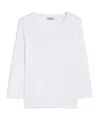 Max Mara Durata Jersey Boat-neck T-shirt In White