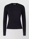 Max Mara Navy Blue Viscose And Wool Sweater In Blue