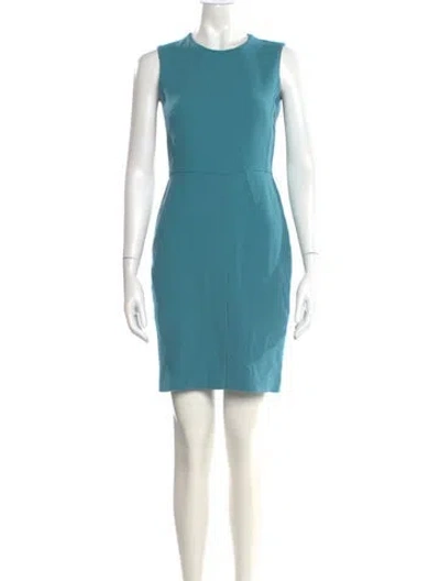 Pre-owned Max Mara Crew Neck Mini Dress In Multi