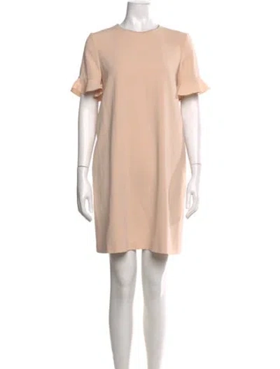 Pre-owned Max Mara Crew Neck Mini Dress In Pink