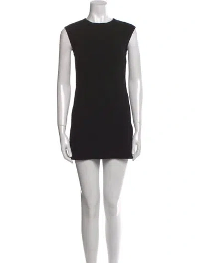 Pre-owned Max Mara Crew Neck Mini Dress W/ Tags In Multi