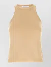 Max Mara Womens Sand Arnes Knitted Cotton Tank Top In Pink