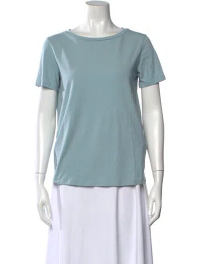 Pre-owned Max Mara Crew Neck Short Sleeve T-shirt In Blue