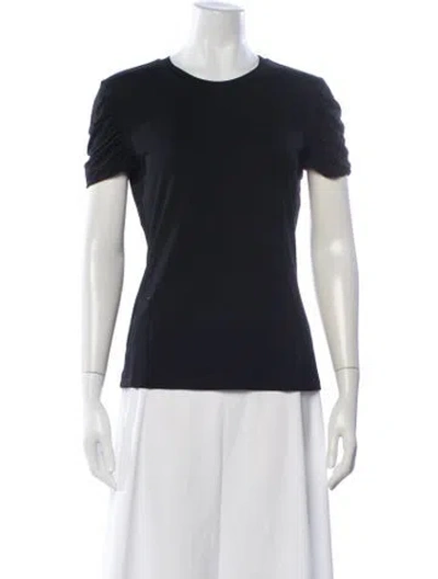 Pre-owned Max Mara Crew Neck Short Sleeve T-shirt In Blue