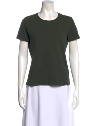 Pre-owned Max Mara Crew Neck Short Sleeve T-shirt In Green