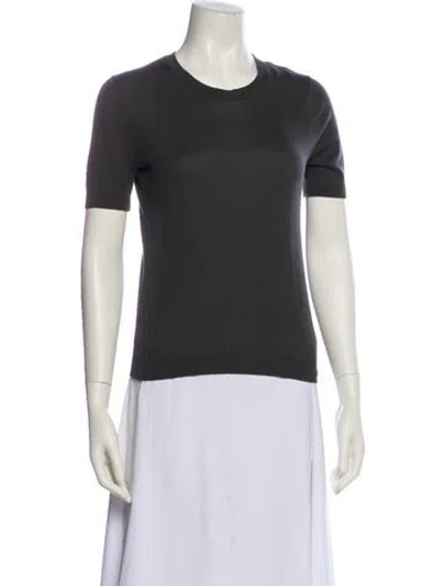 Pre-owned Max Mara Crew Neck Short Sleeve T-shirt In Green