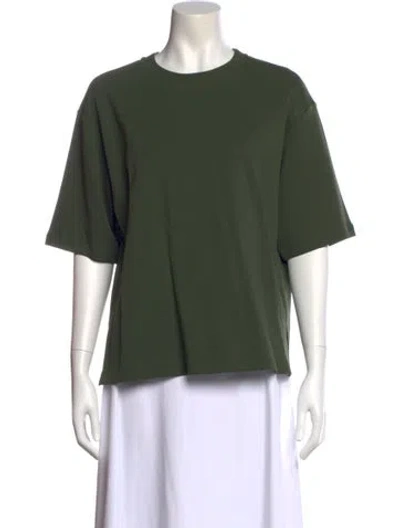Pre-owned Max Mara Crew Neck Short Sleeve T-shirt In Green