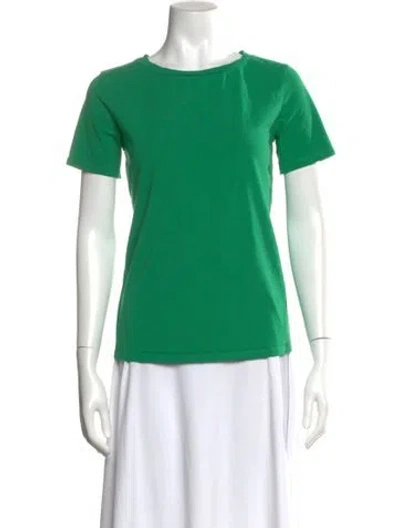 Pre-owned Max Mara Crew Neck Short Sleeve T-shirt In Green