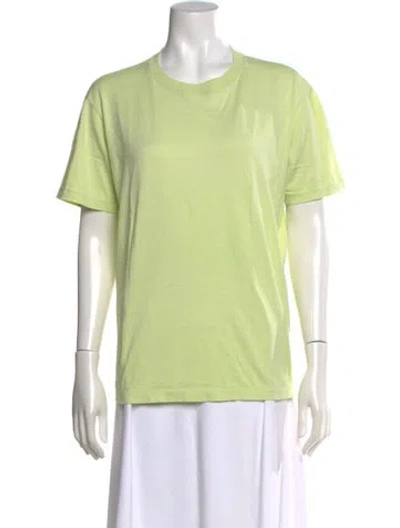 Pre-owned Max Mara Crew Neck Short Sleeve T-shirt In Green