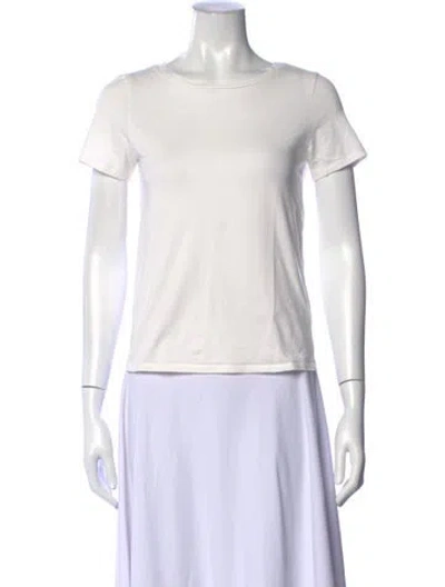 Pre-owned Max Mara Crew Neck Short Sleeve T-shirt In Neutral