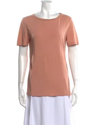 Pre-owned Max Mara Crew Neck Short Sleeve T-shirt In Neutral