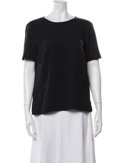 Pre-owned Max Mara Crew Neck Short Sleeve T-shirt In Purple
